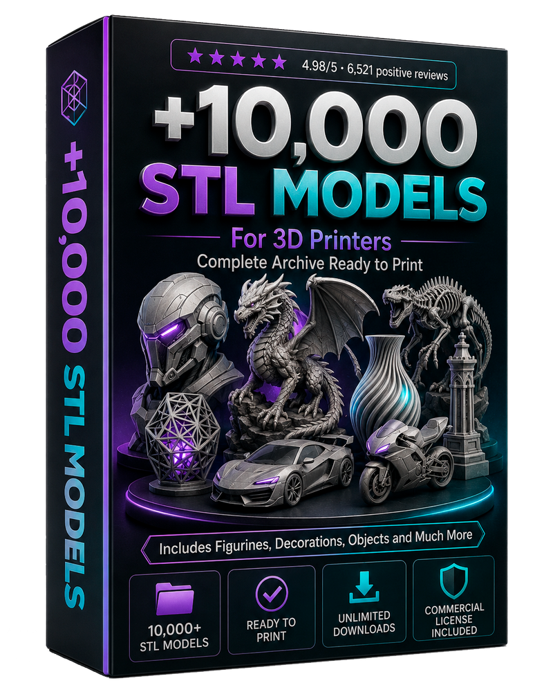 +10,000 STL files ready to print
